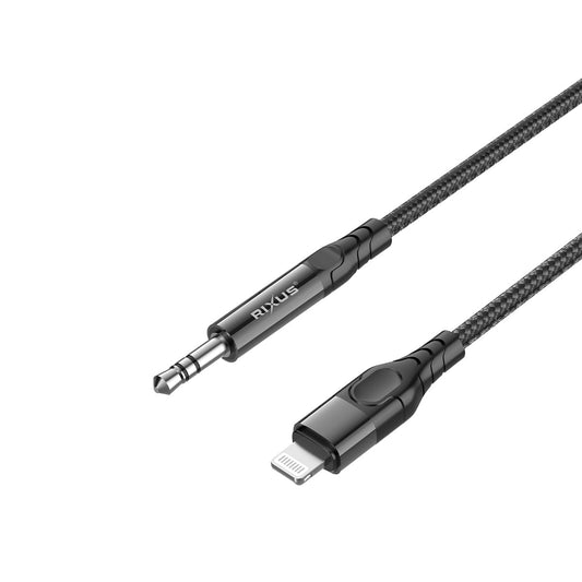 Câble AUX 3.5mm Lightning Tressé 1.2m Noir