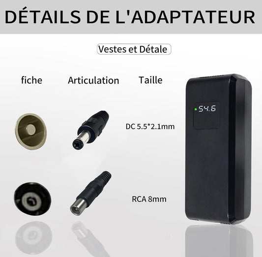 Chargeur trottinette Batterie 54.6V 4A