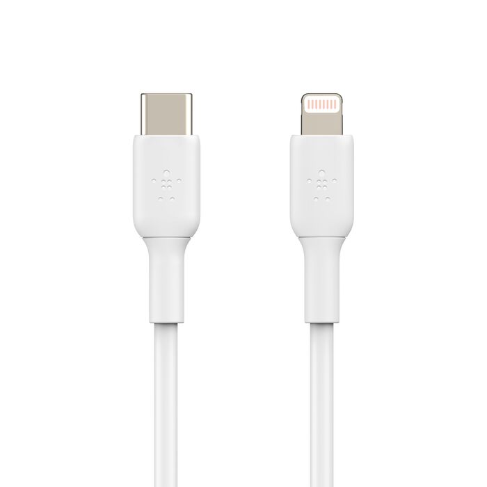 BELKIN Câble Tressé USB-C vers Lightning 2m (Blanc)