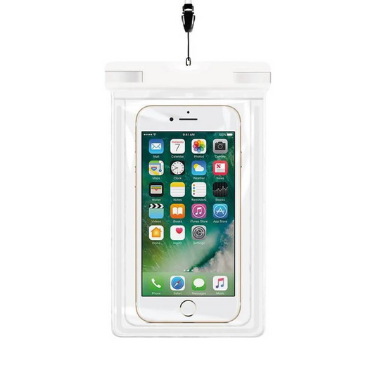 Pochette Étanche Smartphone Blanc