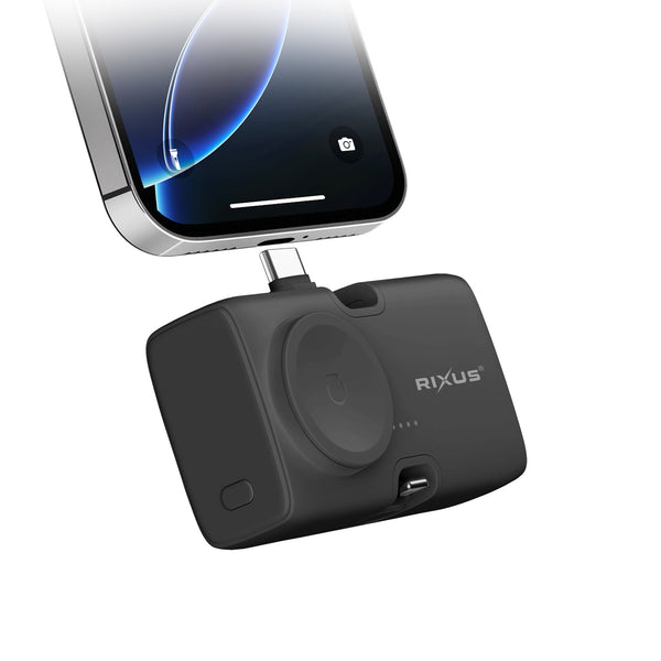 Mini Powerbank 3-en-1 Noir