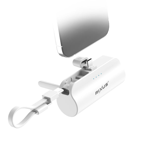 Mini Powerbank Click-On 5000mAh Blanc