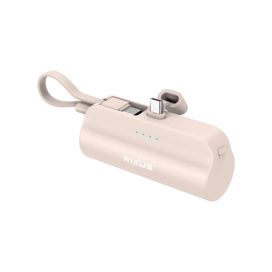 Mini Powerbank Click-On USB-C 5000mAh Rose