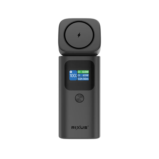 Powerbank Magnétique 15000mAh 100W Écran TFT Gris