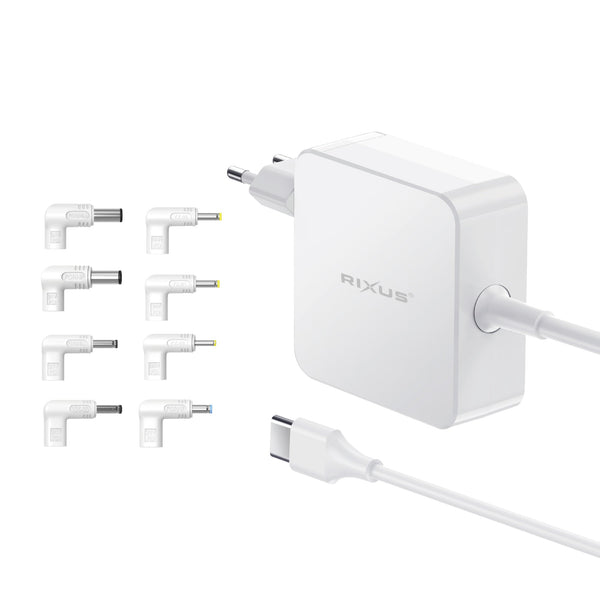 Chargeur Laptop Universel 100W 8 Connecteurs Blanc