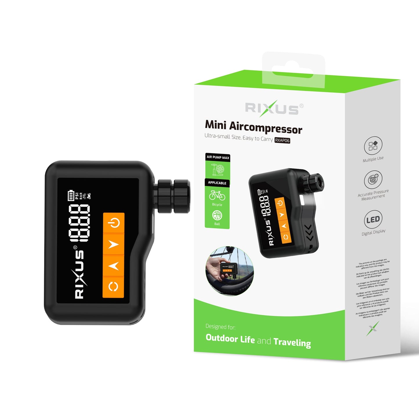 Mini Compresseur d'Air Portable Lemobile RXAP06