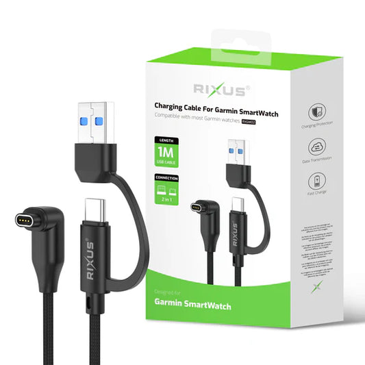 Câble de Charge Montre Garmin 1m – Noir