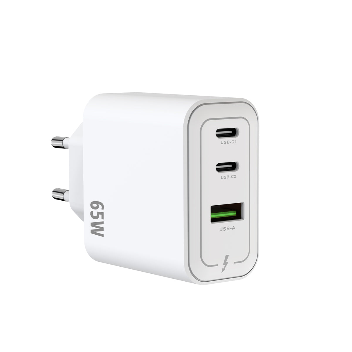 Chargeur GaN Multiport 65W – Blanc