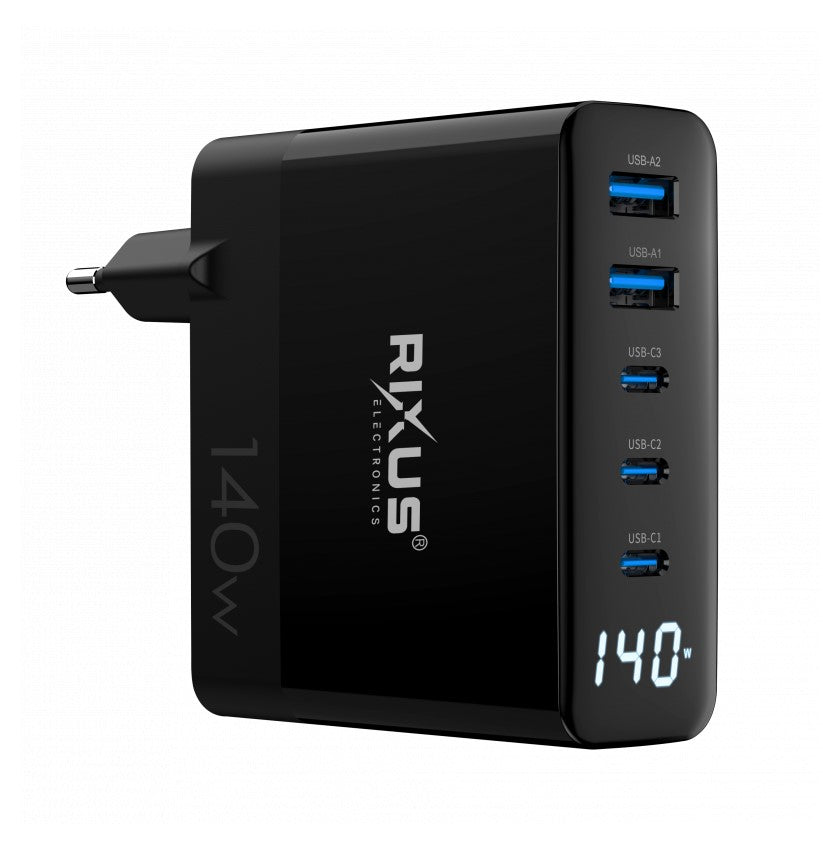 Chargeur GaN PD 140W – Noir