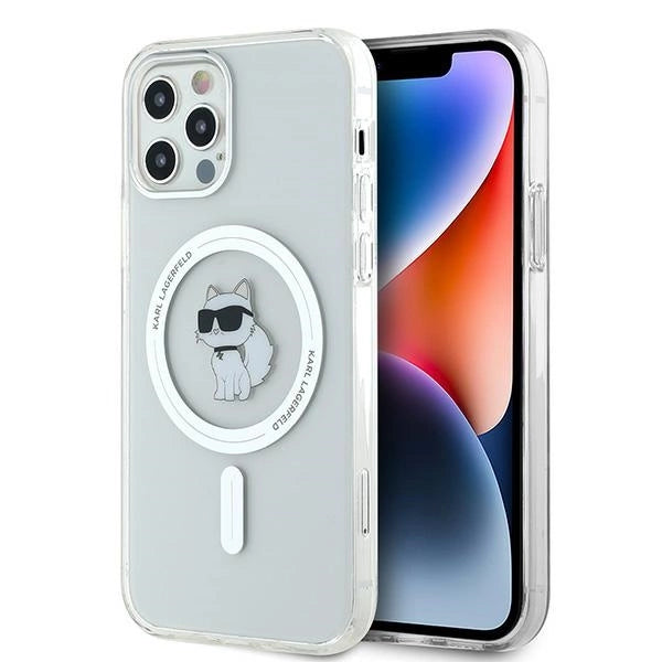Coque Karl Lagerfeld iPhone 12 12 Pro IML Choupette MagSafe Transparent