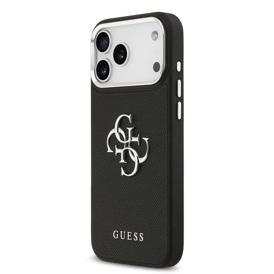 Guess iPhone 17 Pro Max Grained Big 4G Logo Noir 2
