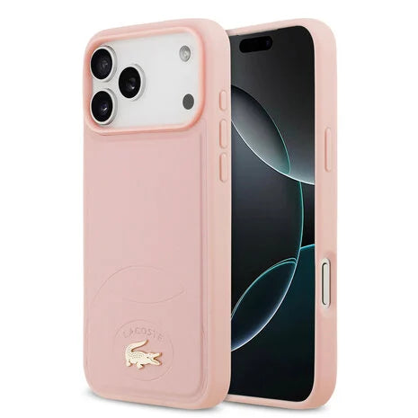Lacoste iPhone 17 Pro Max Back cover coque - MagSafe - Bliss Design - Rose