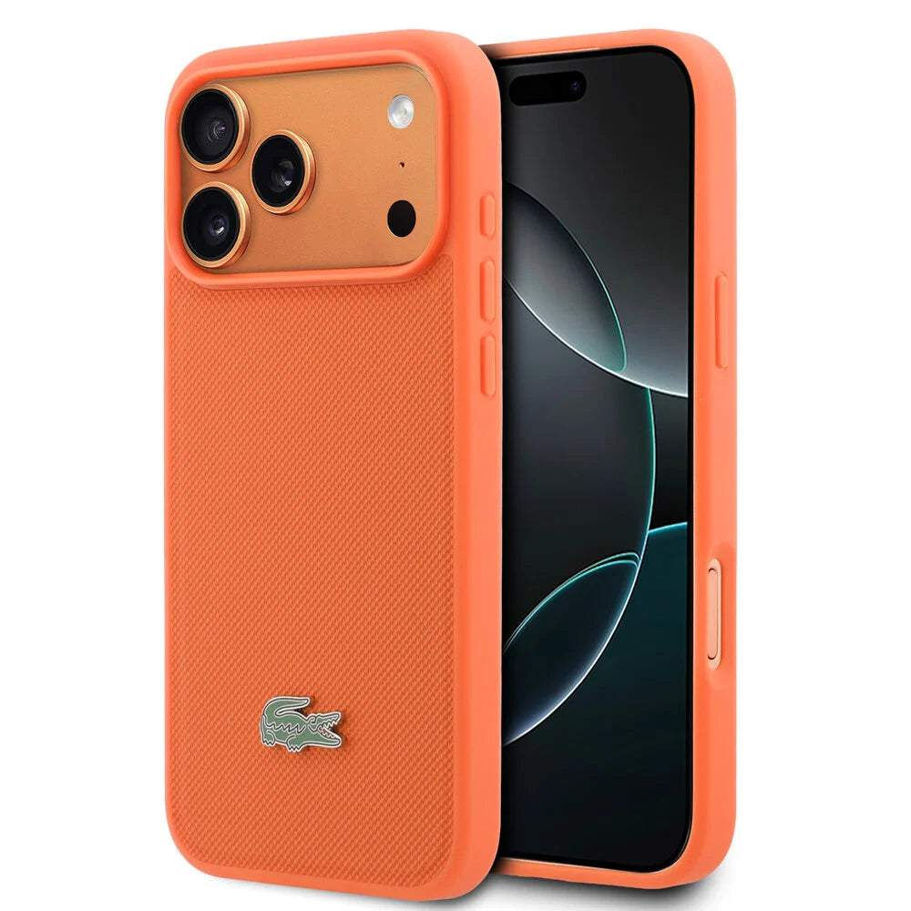 Lacoste iPhone 17 Pro Max Back cover coque - Orange - MagSafe - Iconic Petit Pique Logo