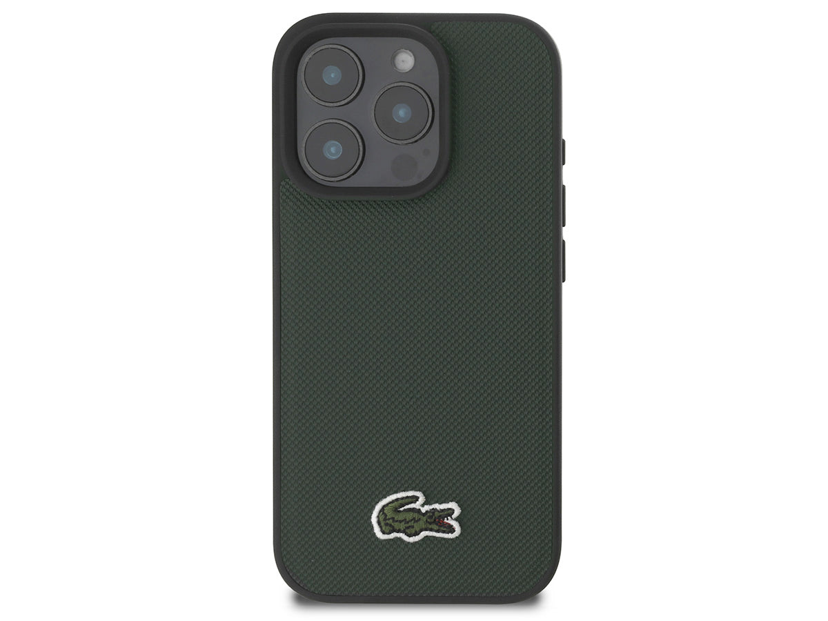 Coque Lacoste iPhone 16 Pro Petit Pique MagSafe Vert