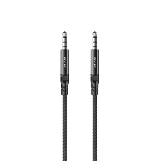 Câble Audio AUX 3.5mm Tressé 1.2m Noir