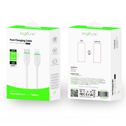 Câble USB-C vers Lightning 1m Charge Rapide