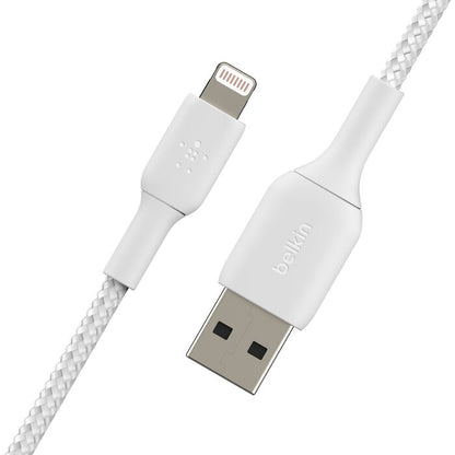 BELKIN Câble Tressé Lightning 2m (Blanc)