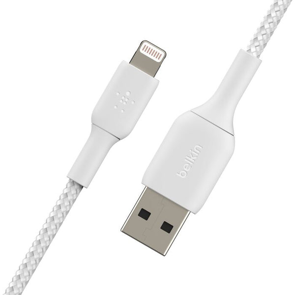 BELKIN Câble Tressé Lightning 2m (Blanc)