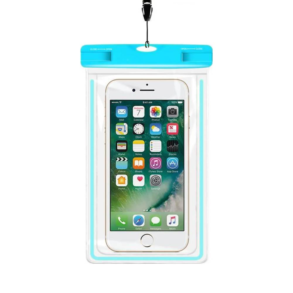 Pochette Étanche Smartphone Bleu