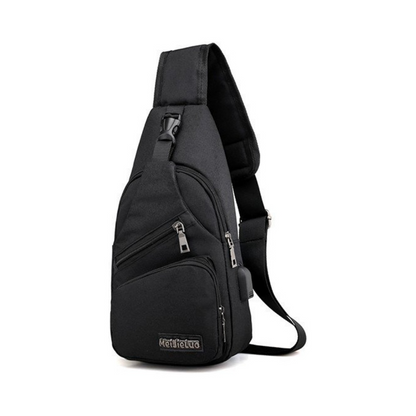 Sac avec Port USB Noir