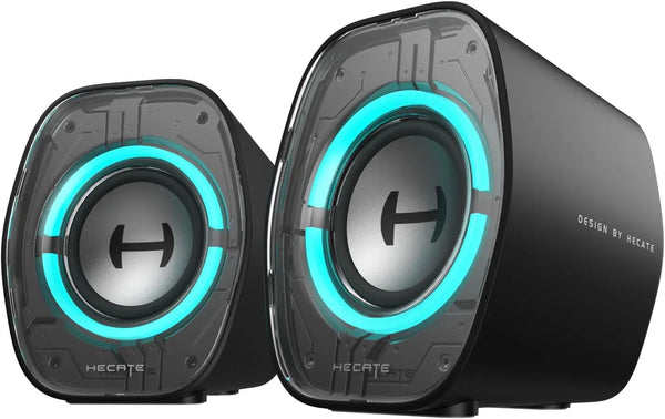 Enceintes gaming EDIFIER G1000 II noires avec éclairage RGB