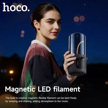 hoco BS64 allumée diffusant sa lumière d'ambiance