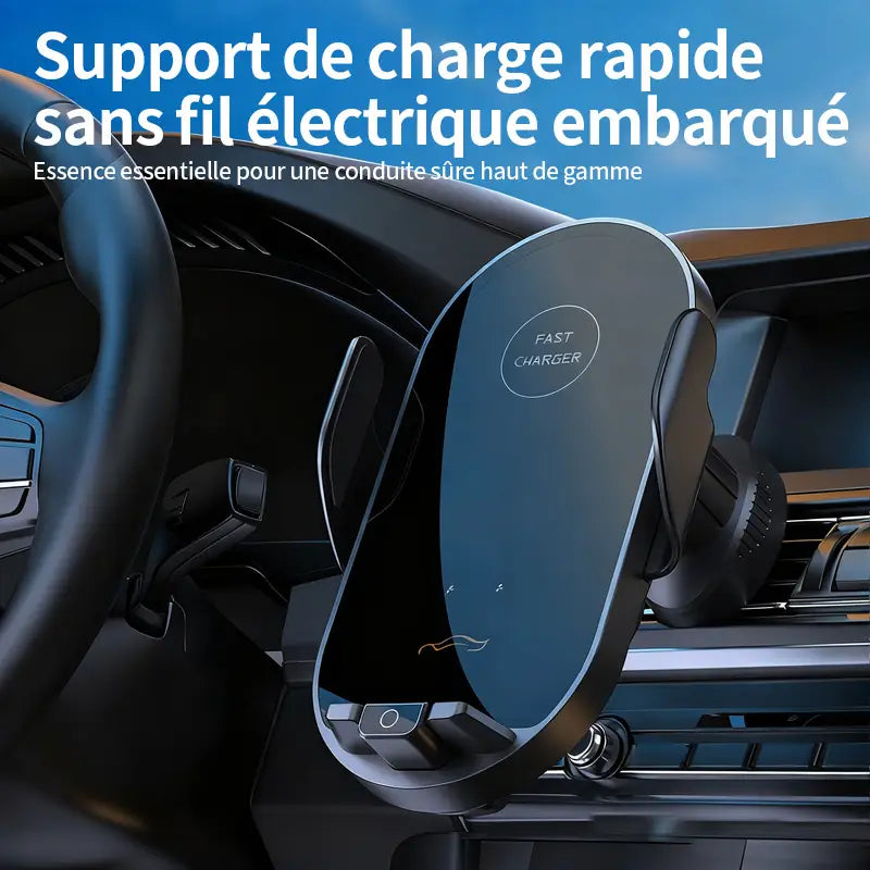 Support ATSHARK avec smartphone en charge dans une voiture