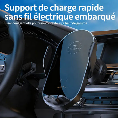 Support ATSHARK avec smartphone en charge dans une voiture