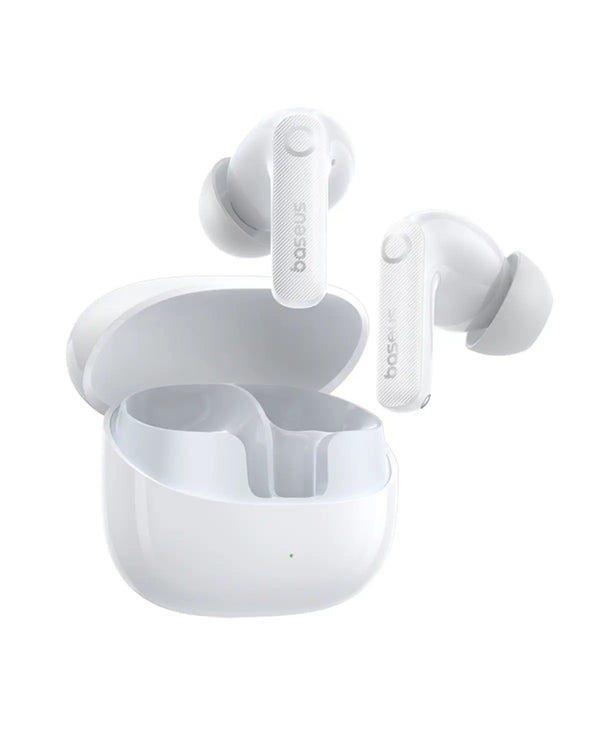 Écouteurs Bluetooth Baseus EP10 Pro blanc lunaire avec boîtier