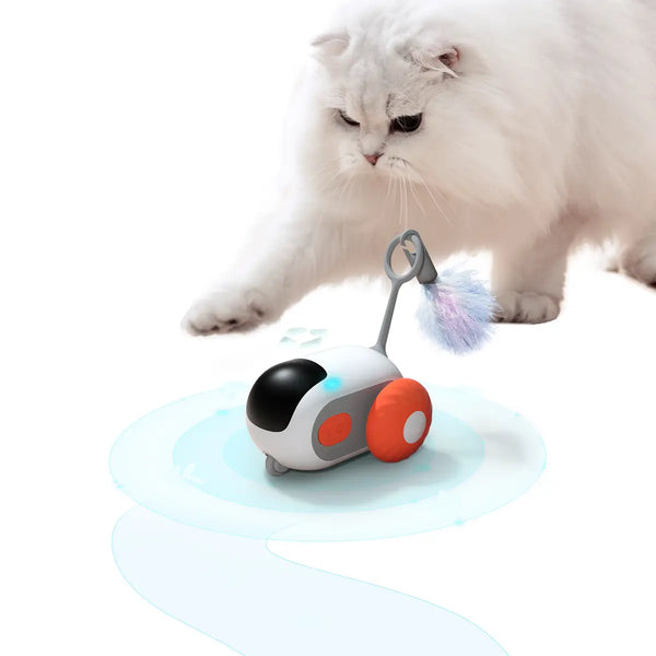 Jouet interactif intelligent orange pour chat Petgravity