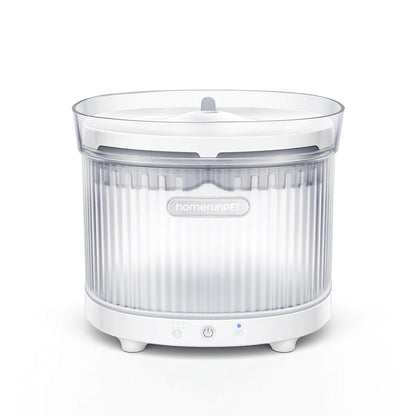 Fontaine à eau rechargeable Homerunpet BF10 blanche avec LED