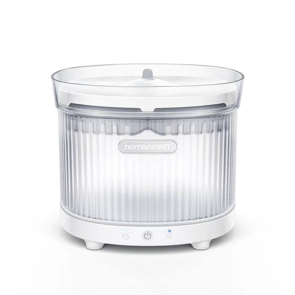 Fontaine à eau rechargeable Homerunpet BF10 blanche avec LED
