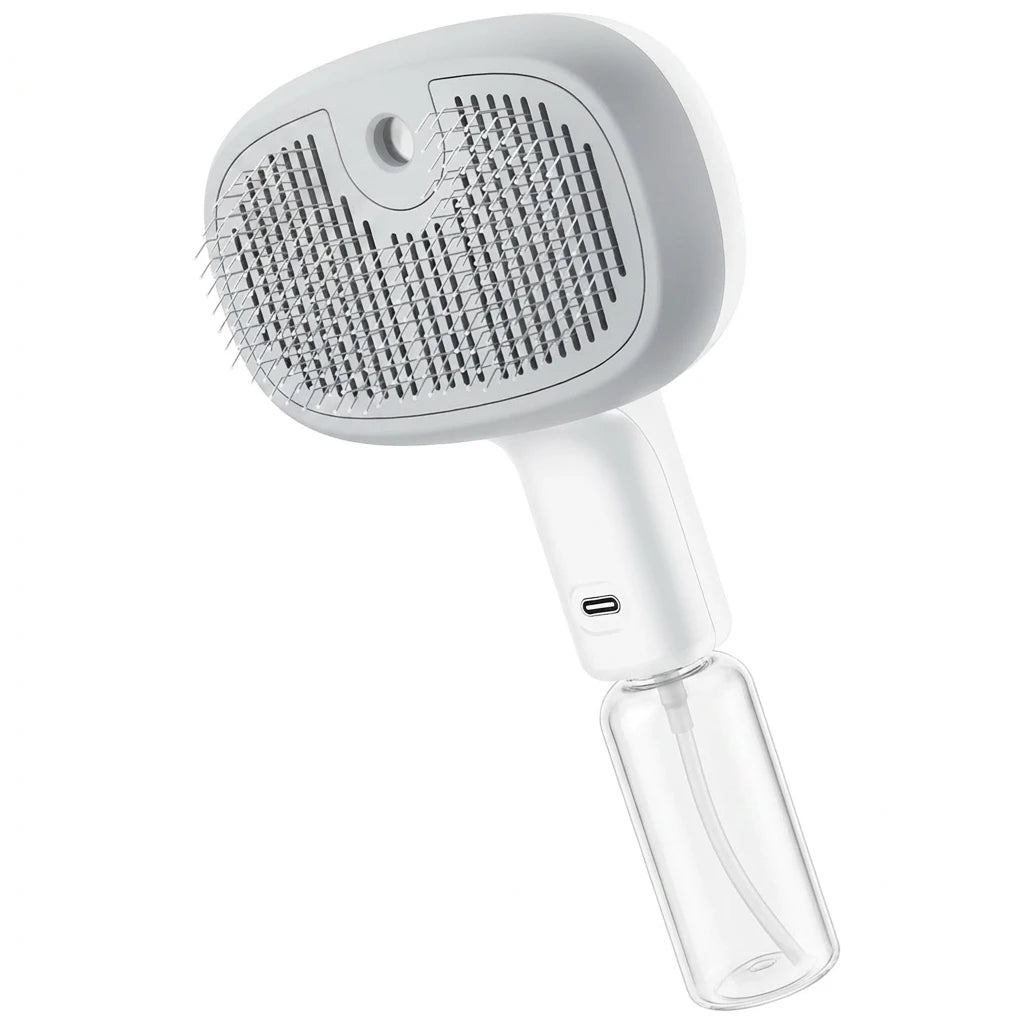Brosse vaporisateur Pecute avec réservoir d'eau pour chat et chien