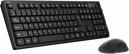BELKIN Pack Clavier AZERTY + Souris (Sans Fil)