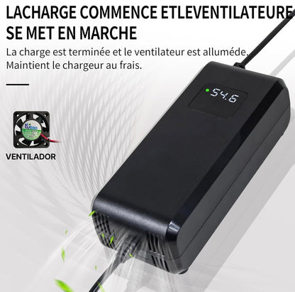 Chargeur trottinette Batterie 54.6V 4A