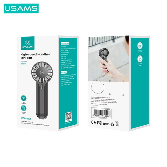 Mini Ventilateur Usams ZB288 Noir détail