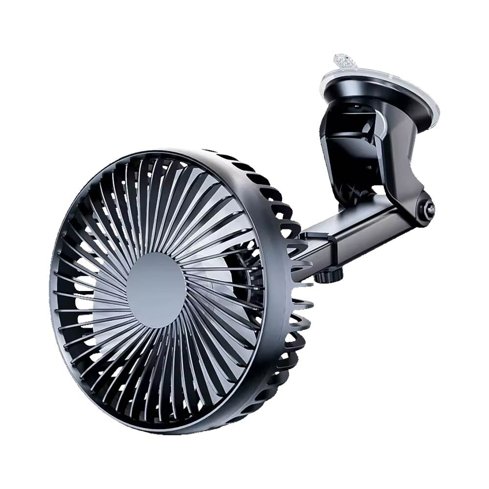 Ventilateur Voiture Ventouse Noir