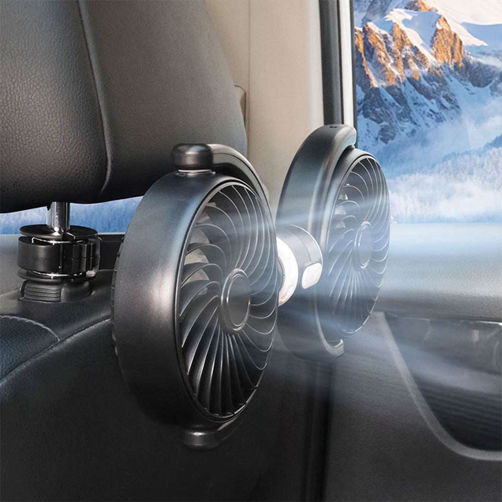 Ventilateur Voiture Double détail