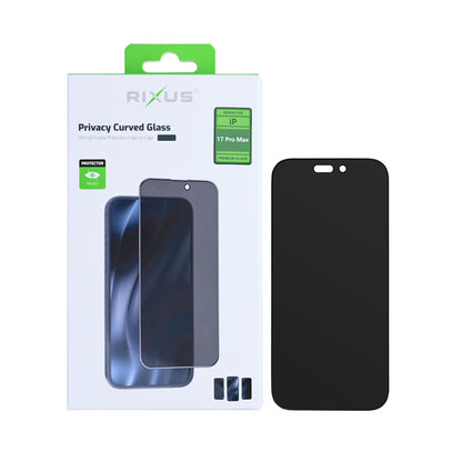 Verre trempé Rixus Privacy iPhone 17 Pro Max
