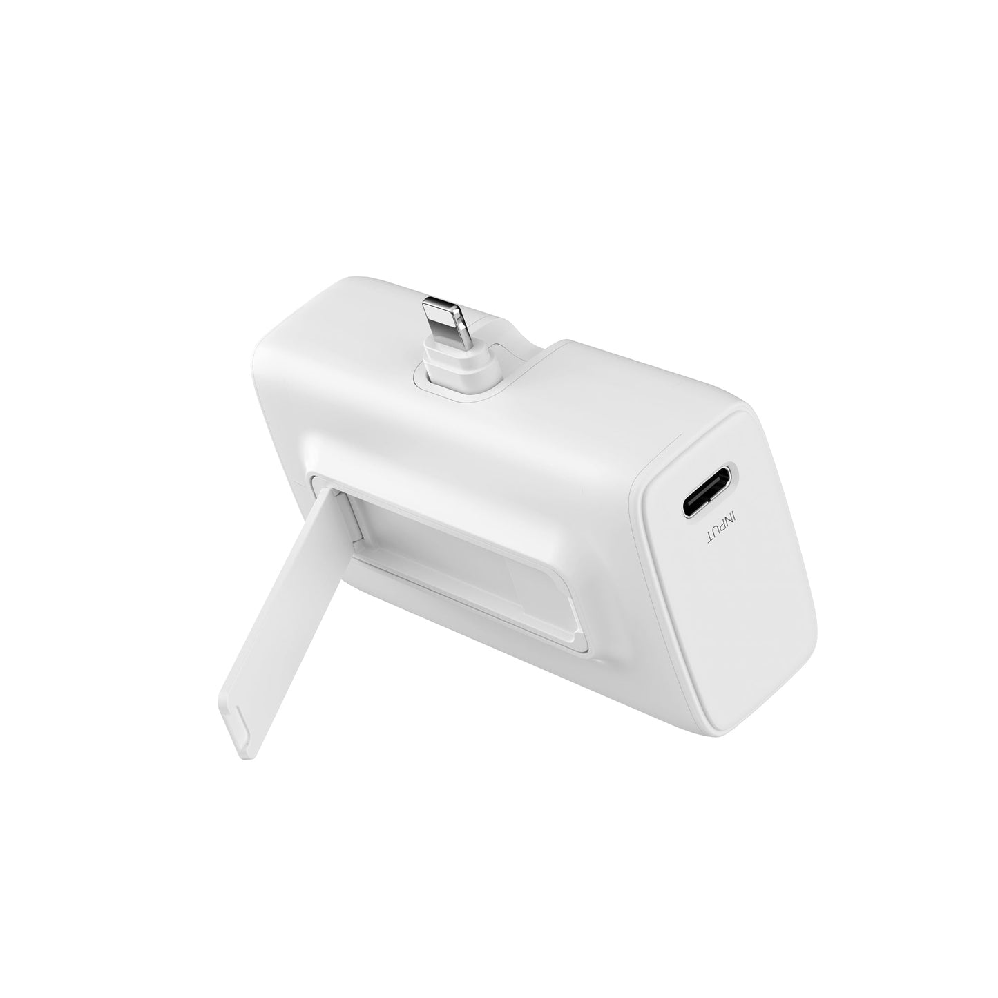 Mini Powerbank Click-On 3-en-1 4500mAh Blanc