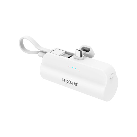 Mini Powerbank Click-On USB-C 5000mAh Blanc