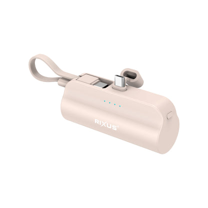 Mini Powerbank Click-On USB-C 5000mAh Rose