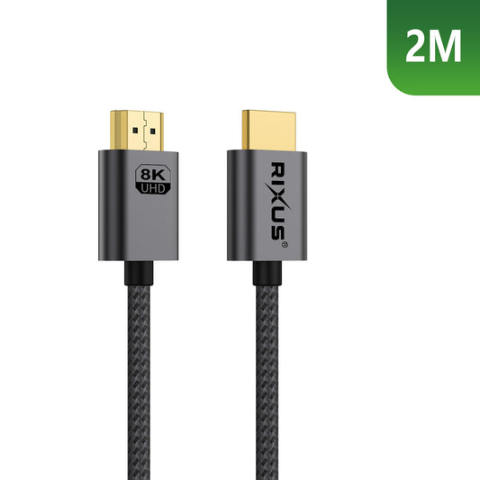 Câble HDMI 8K Premium 2m – Gris Sidéral