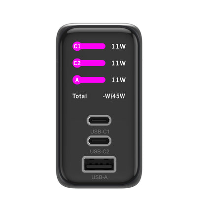Chargeur GaN Lemobile RXHC50 70W Écran TFT Gris Sidéral