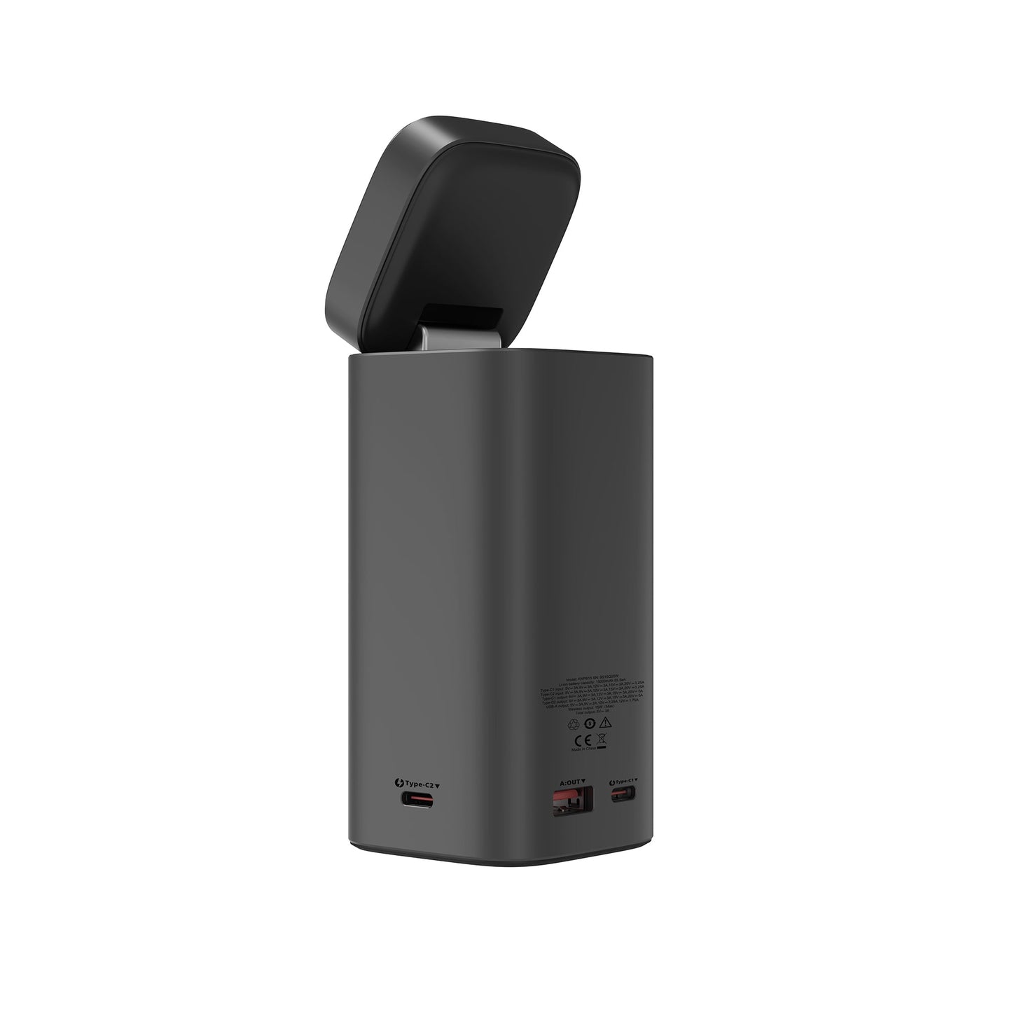 Powerbank Magnétique 15000mAh 100W Écran TFT Gris