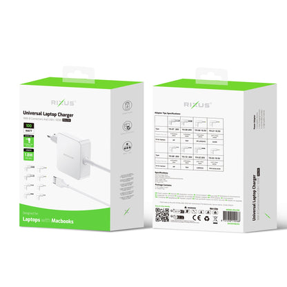 Chargeur Laptop Universel 100W 8 Connecteurs Blanc