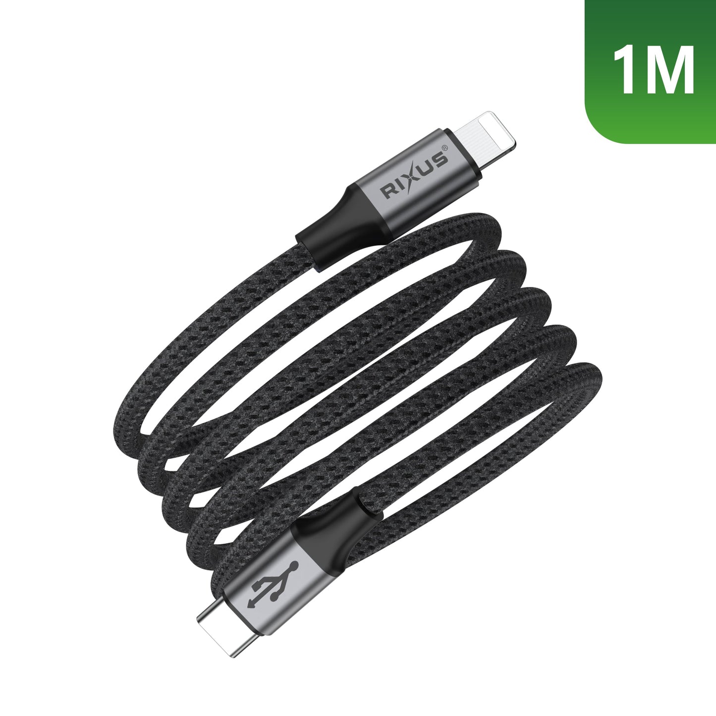 Câble Magnétique USB-C vers Lightning 1m 18W – Noir