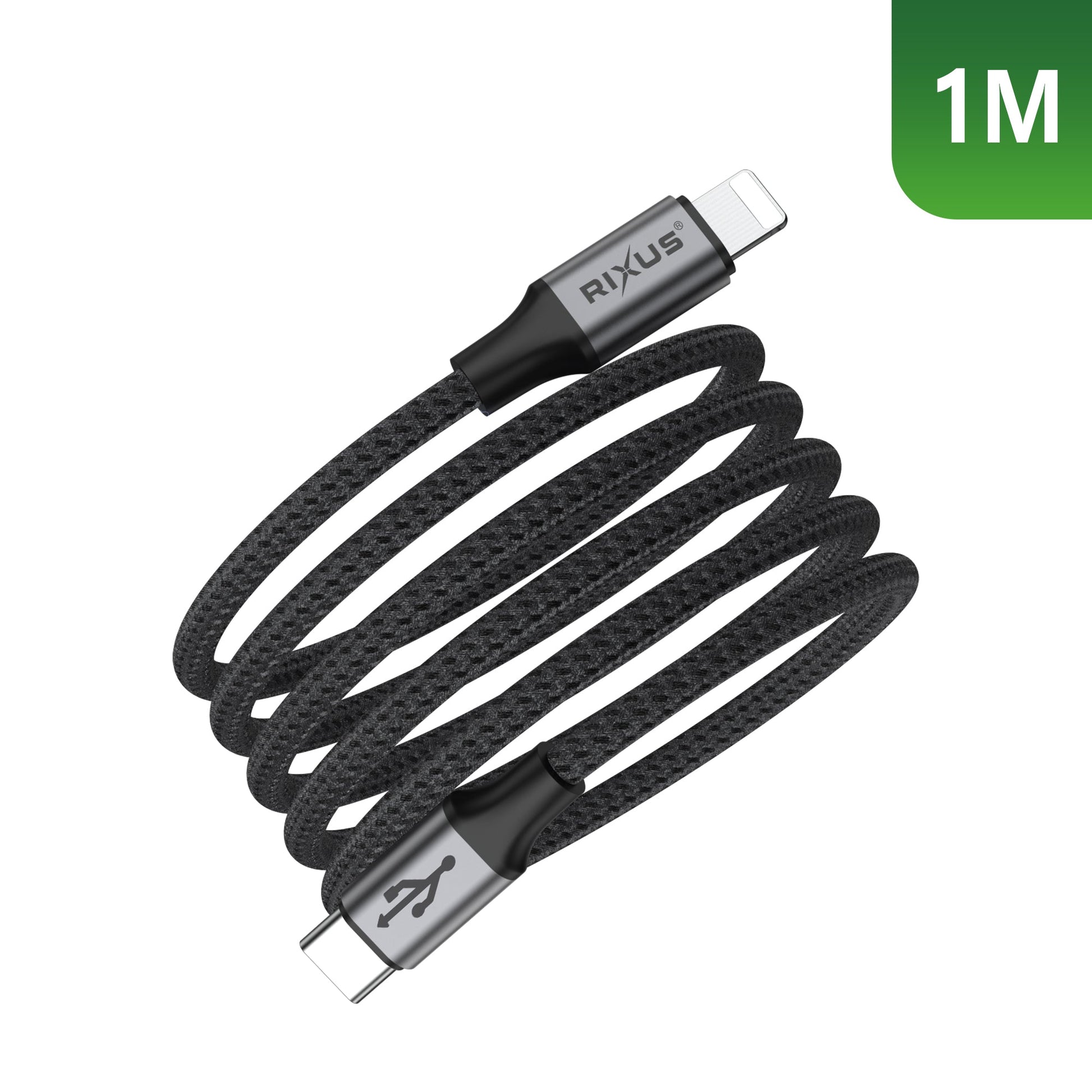Câble Magnétique USB-C vers Lightning 1m 18W – Noir