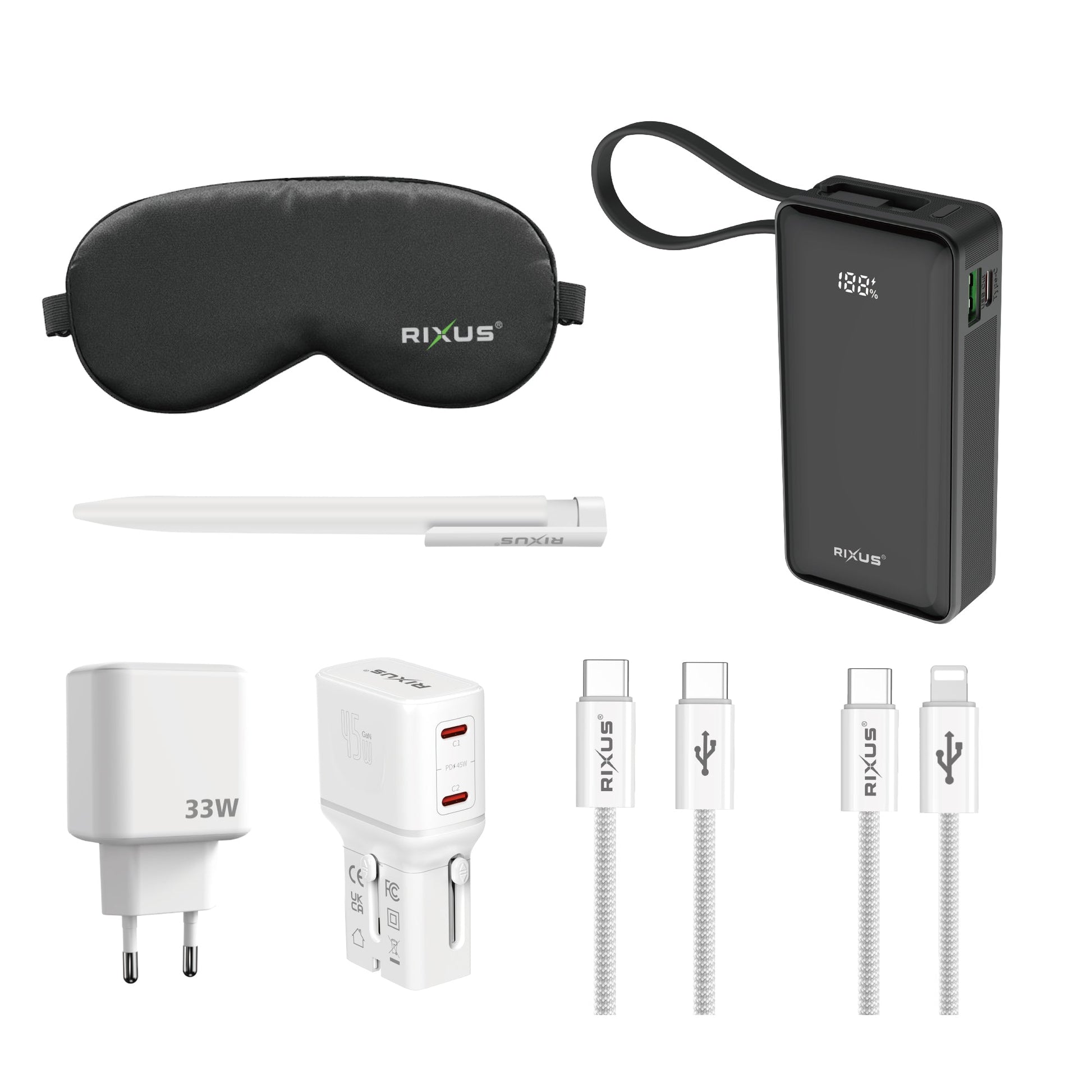 Station de Charge Voyage Multiport – Noir