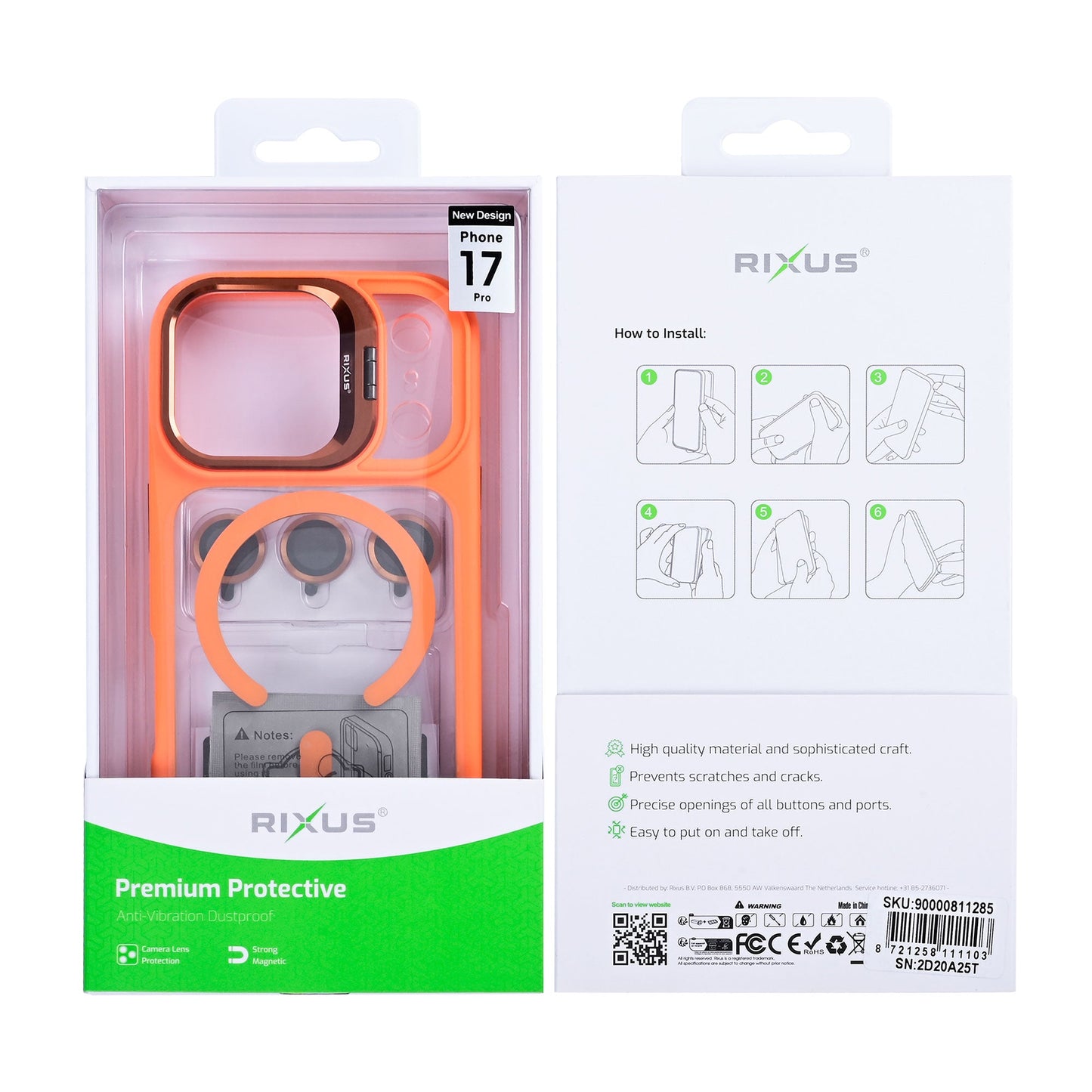 Coque Classic 03 MagSafe iPhone 17 Pro Orange